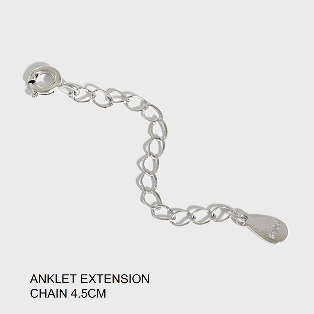 Anklet Extender Chain, Extension Chain, Silver Extension Chain