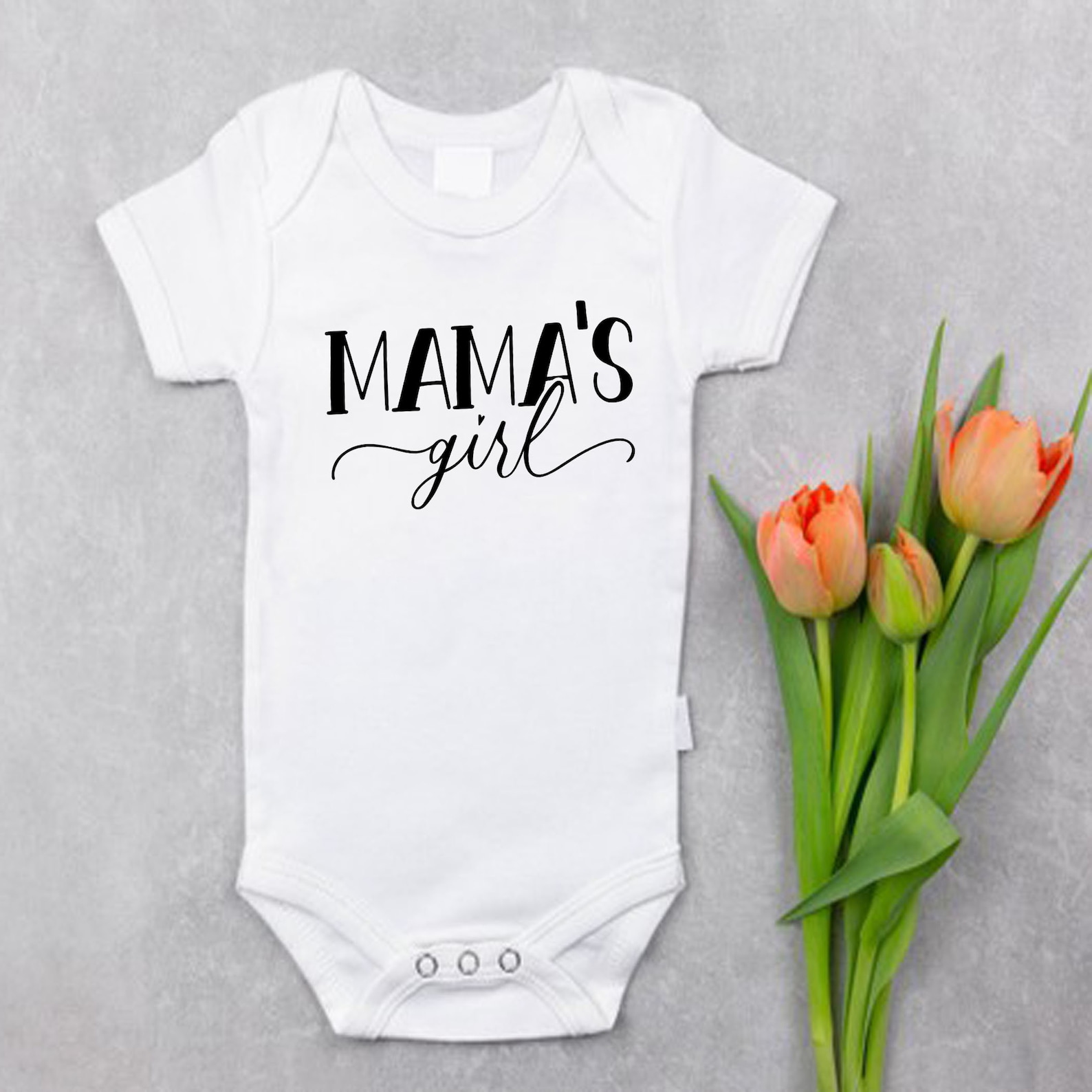 Mama's girl baby bodysuit tshirt for kids baby onesie Etsy
