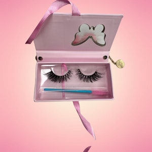 Wispy winged faux mink lashes style 333.
