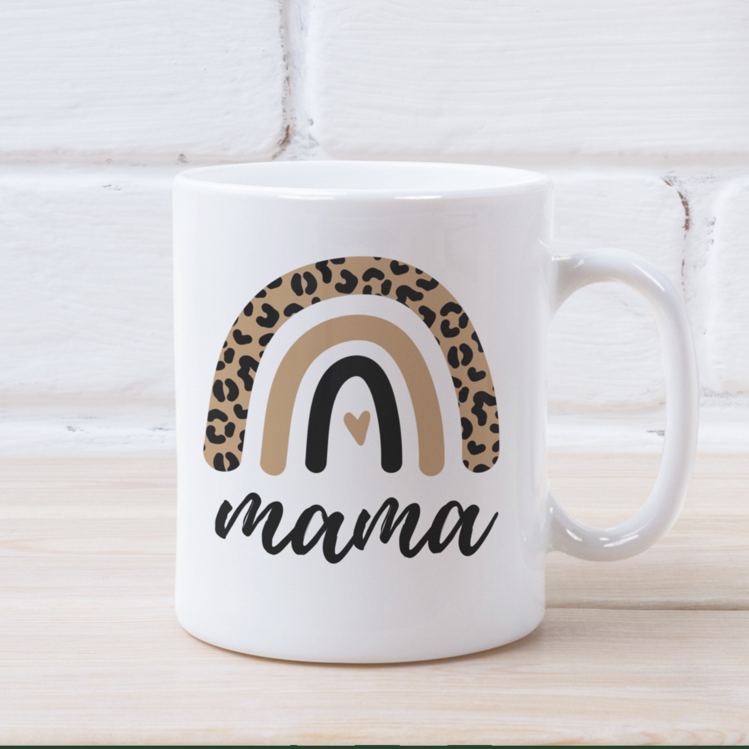 Taza de café mama arco iris regalo para la nueva