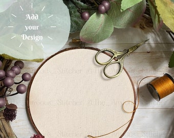Embroidery - Cross Stitch - Needlework | Digital Mock-Up | Digital Display Frame