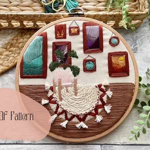 Embroidery Tutorial | Hand Embroidery Patterns | Plant Embroidery | Monstera Embroidery