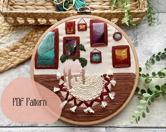 Embroidery Tutorial | Hand Embroidery Patterns | Plant Embroidery | Monstera Embroidery