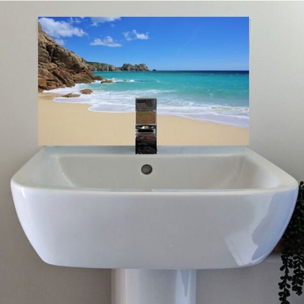 Glass Splashback Bathroom