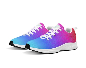 Woman Rainbow Shoes Lightweight Walking Shoes Colorful Running Shoes Comfort Rainbow Sneakers Gym Breatheable Trainers Comfort Shoes Work