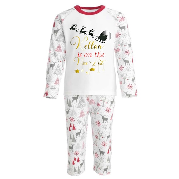 personalised christmas pjs