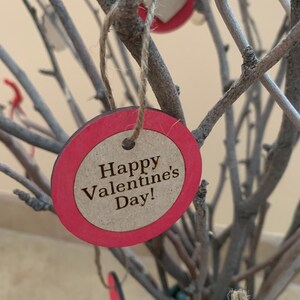 Wooden valentines ornaments