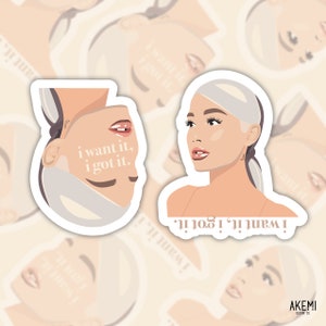 Ariana Grande Süßstoff inspirierte Sticker