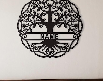 Custom Last Name Sign Wall Art, Personalized Metal Family Sign, Couples Anniversary Gift, Housewarming Decor