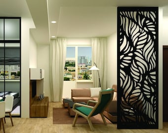 Aluminum Decor Panel Exterior Decorative Wall Panels / Swirl Lines Privacy Panel Outdoor/Indoor Living Metal Privacy Screen,