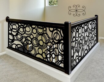 Aluminum Decor Panel 3d Сircle Panel, Metal Railing Panel, Balcony Insert, Deck Panel, Staircase Design, Privacy Screen, Fence,  gift