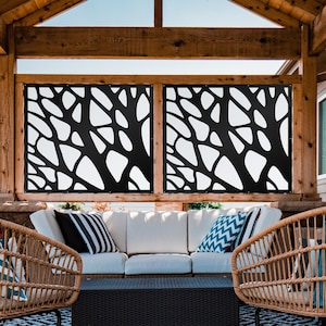 Aluminum panel, Tree Panel, Metal Privacy Screen, Fence, Decorative Panel, Wall Art,