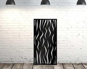 Decorative Laser Cut Privacy Screen, Metal Room Divider Screen Panel, Home Decor Separator, Privacy Partition