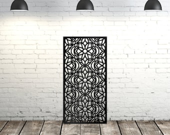 Metal Privacy Screen, Metal Art, Metal Sculpture, Decorative Aluminum Sheets For Walls, Daisy ornament privacy panel Metal Privacy Screen