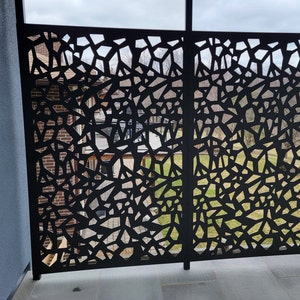 Aluminum Decor Panel Railing Deck Room Divider Black Garden Metal Panel Aluminum Panel Metal Privacy Screen,