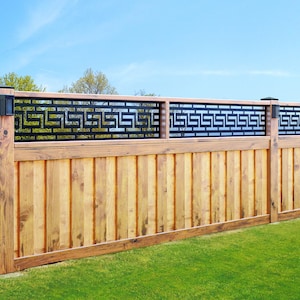 Aluminum Fence Toppers Metal Decorative Panels, Balcony Panels, Metal Railing Panel, Deck Panel, Fence, Privacy Screen Staircase Railings