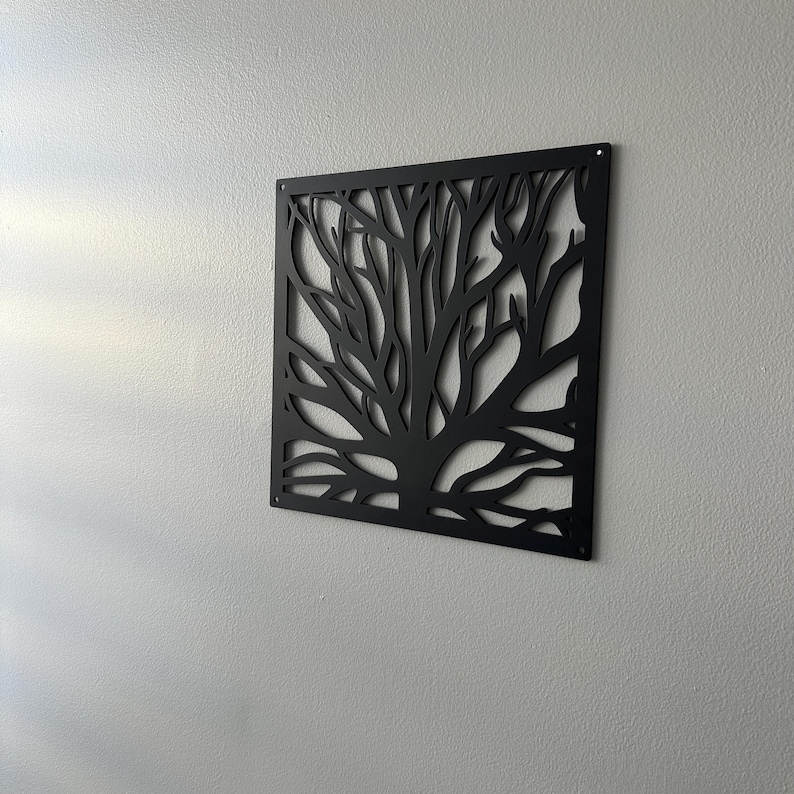Tree Branch Metal Wall Art, Home Garden Decor, Indoor Outdoor Metal Art ...