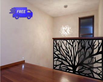 Steel Decor Panel, Tree Privacy Panel, Metal Privacy Screen, Fence, Decorative Panel, Wall Art,