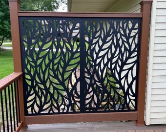 Metal Decorative Panels, Aluminum Garden Privacy, Fence Privacy Screen, Outdoor Screen Divider
