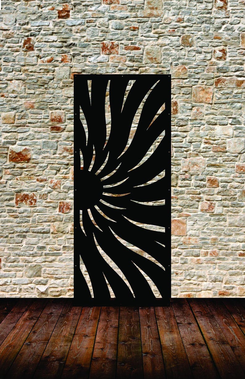 Partial Sun Railing Box Aluminum Decor Half Sun Panel Railing Custom Panels, Room Divider, Sun ...
