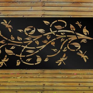Aluminum Metal Panel Inserts, Decorative Privacy Screen, Wall Art, Fence Panel, Home Decor