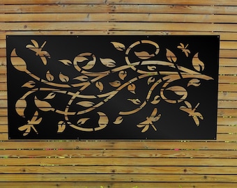 Aluminum Metal Panel Inserts, Decorative Privacy Screen, Wall Art, Fence Panel, Home Decor