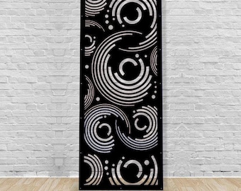 Aluminum Decor Home Decorative Metal Privacy Screens / Semi-circle privacy panel Outdoor/Indoor Living Metal Privacy Screen,