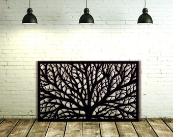 New Abstract Tree trunk Aluminum Decor Panel Gift Privacy Screen Metal Privacy Tree Panel, Fence Decorative Panel, Wall Art, Christmas Gift