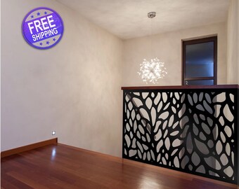 Steel,Tree Vines Panel, Decorative Laser Cut Metal Privacy Screen, Metal Fence Wall Art, Outdoor Indoor Privacy Metal Panel,