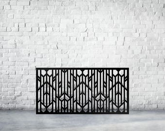 Steel, Metal Privacy Screen, Laser Cut Decorative Steel Privacy Panel Metal Fencing, Galvanized Steel Universal Fence Post,