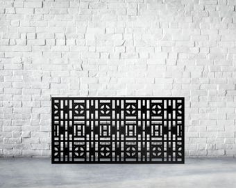 Mild Steel and Laser Cut Metal Art, Metal Privacy Screen Decorative Panel Outdoor Garden Fence Art,