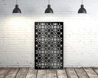 Metal Privacy Screen Decorative Panel Garden Decor Art Metal Privacy Screen,