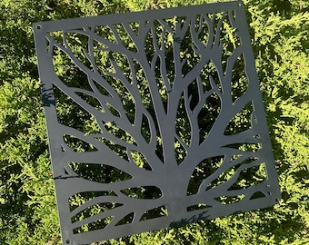 Tree Branch Metal Wall Art for Home Garden Decor Indoor Outdoor Metal Art Nature Inspired Wall Hanging Rustic Home Decor
