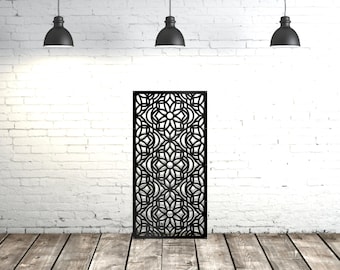 Metal Privacy Screen, Metal Art, Metal Sculpture, Decorative Aluminum Sheets For Walls, Daisy ornament privacy panel Metal Privacy Screen