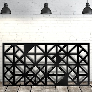 Aluminum Decorative Laser Cut Screen, Privacy Metal Panel, Indoor Outdoor Wall Art, Modern Decor, Home Decor