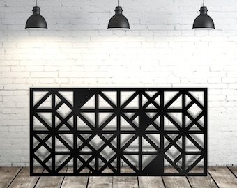 Aluminum Decorative Laser Cut Screen, Privacy Metal Panel, Indoor Outdoor Wall Art, Modern Decor, Home Decor
