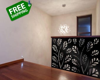 Steel Oak Decorative Panel, Wall Art, Outdoor Privacy Screen, Outdoor Privacy, Custom Metal Art,