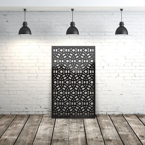 Aluminum Decor Panel Custom Metal Art Circle Ornament Privacy Panel Outdoor/Indoor Living Custom room divider, Lasercutarts, image 1