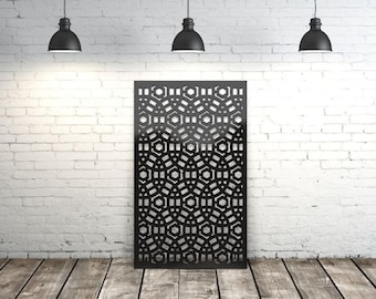 Aluminum Decor Panel Custom Metal Art Circle Ornament Privacy Panel Outdoor/Indoor Living Custom room divider, Lasercutarts,