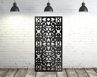 Metal Privacy Panel for Outdoor Use, Aluminum Decorative Fence Panel, Modern Garden Decor