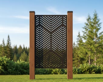 Home Decor Divider, Metal Privacy Screen, Aluminum Decor Panel, Outdoor Metal Screen, Privacy Panel