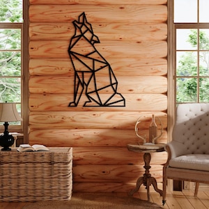 Wall Hanging, Wolf Metal Wall Art, Poultry Animals Metal Decor, Gift, Lake House Decor, Beach House Decoration