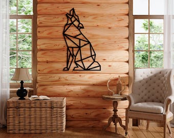 Wall Hanging, Wolf Metal Wall Art, Poultry Animals Metal Decor, Gift, Lake House Decor, Beach House Decoration