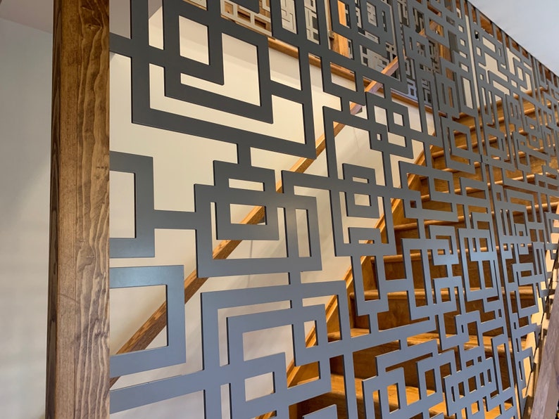 Laser Cut Decorative Panels Squares Privacy Panel Etsy