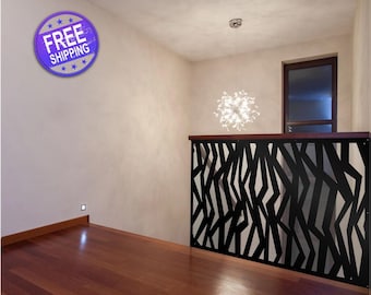 Galvanized Steel Panel, Privacy Screen Metal Garden Fence Topper Decor Art,