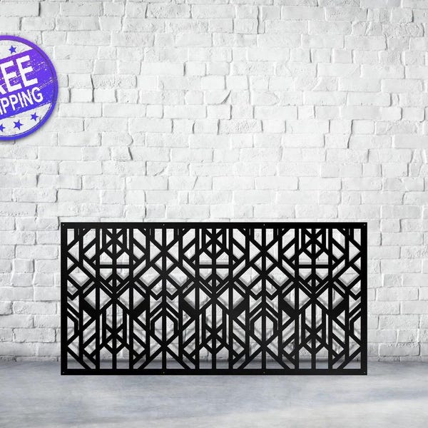 Metal Privacy Screen Laser Cut Panel Privacy Screen Fence Decor Metal Decorative Panel,
