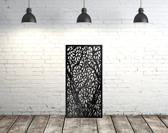 Magnolia Tree Panel, Decorative Aluminum Privacy Panel Metal Privacy Screen,