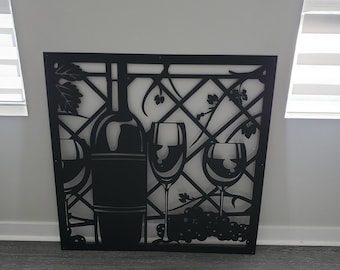 Aluminum Decor Panel Wine Tasting Decorative Aluminum Screen  Privacy Panel Metal Privacy Screen,