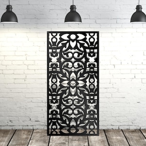 Metal Privacy Panel for Outdoor Use, Aluminum Decorative Fence Panel, Modern Garden Decor