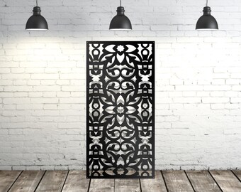 Metal Privacy Panel for Outdoor Use, Aluminum Decorative Fence Panel, Modern Garden Decor